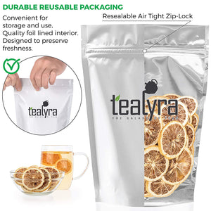 Lemon - Freeze Dried Fruits Snacks Chunks - Non-GMO - Gluten-Free - No Sugar Added - 100% Natural and Organically Processes - Tealyra