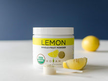Load image into Gallery viewer, KOYAH - Organic Freeze-dried Lemon Powder (1 Scoop = 1 Lemon Wedge): 80 Servings, USA &amp; Mexico Grown, Whole-Fruit Powder, Raw